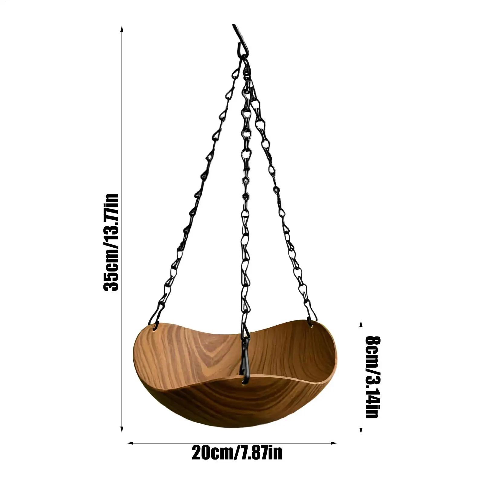 Bird Baths for Outdoors Wooden Bird Bath Feeder Water Bowl Wild Bird Feeders Tray for Park Deck Yard Porch Courtyard Backyard - view 6