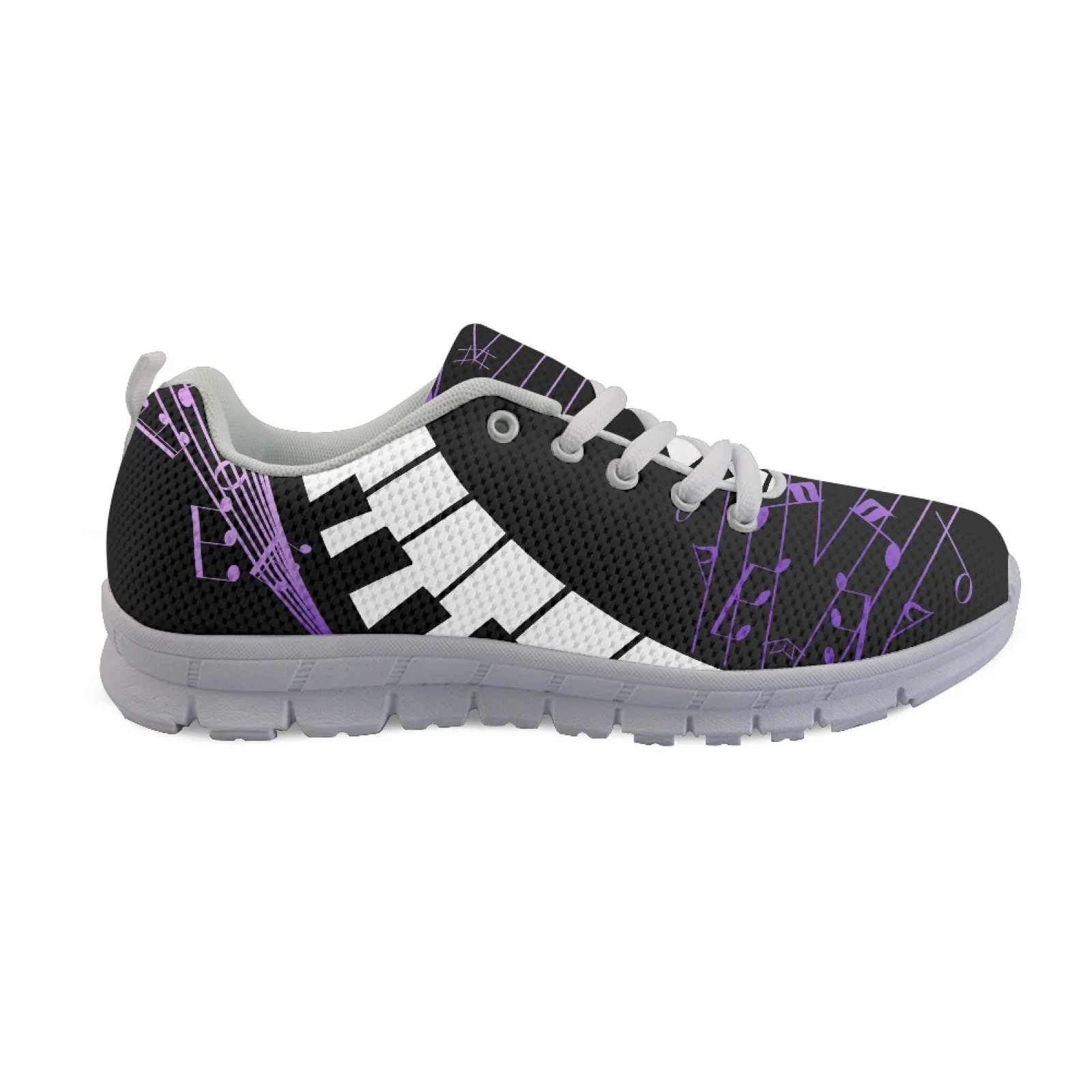 Coloranimal Music Note Art 2026 Collection Fitness Shoes Mens Athletic Trainers Lace Up Tennis Shoes for Women