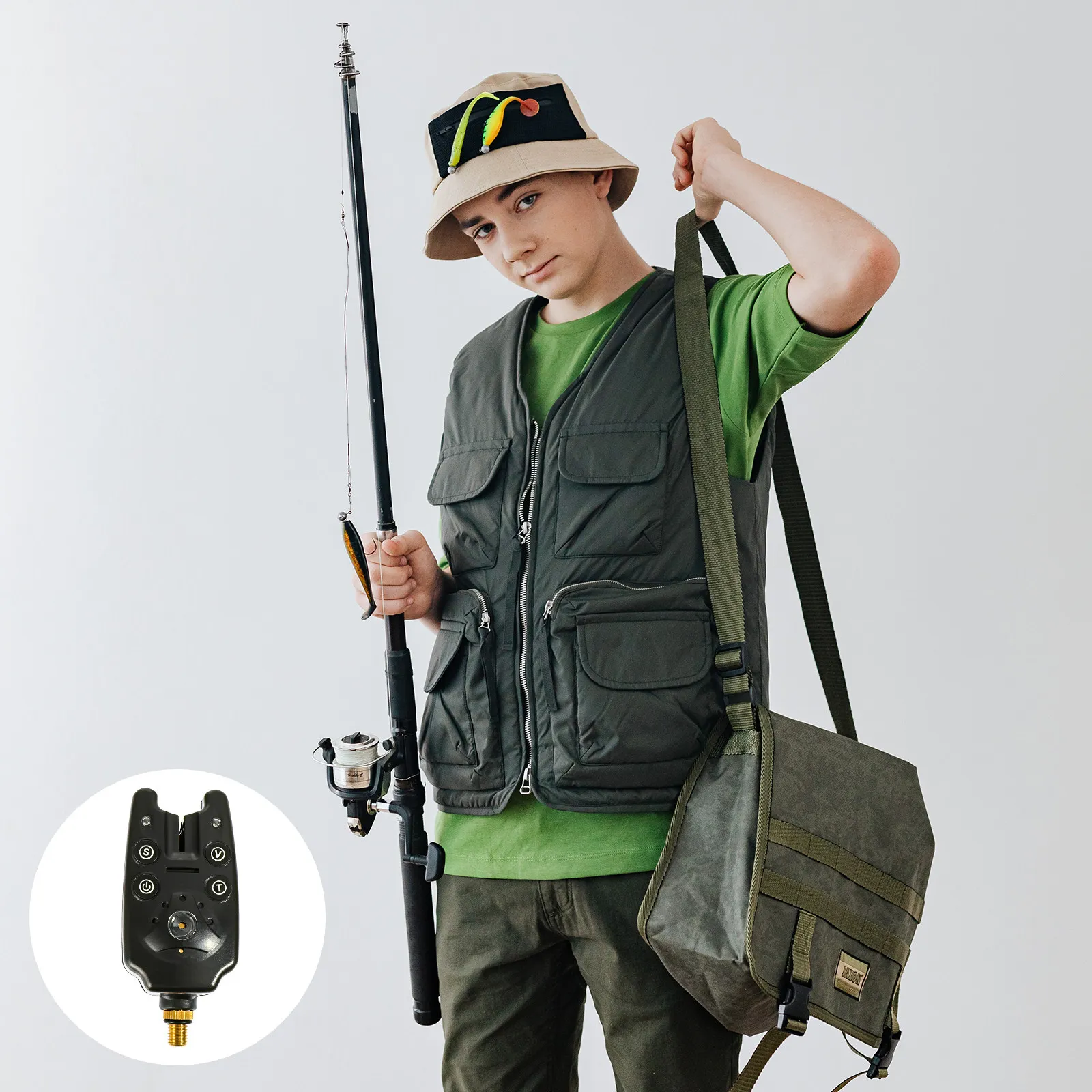 

1Pcs Fishing Bite Alarm Durable Portable Water Resistant Alert Indicator Outdoor Fishing Accessory Fish Rod Alert Indicator