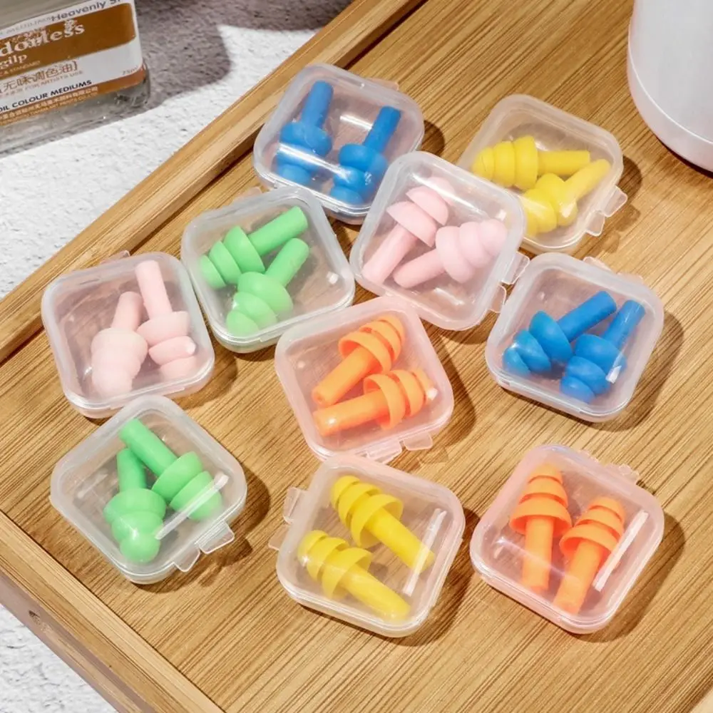 

Portable TPE Ear Plugs With Box Waterproof 10 Colors Swim Dive Supplies Prevent Water Protection Snore Hearing Protect Swimming