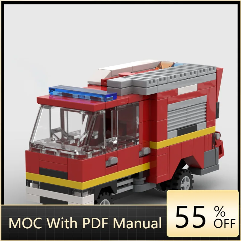 

192 PCS MOC City Cool Engineering Fire Truck Model Technology Building Blocks Creative Children DIY Assembly Toy Christmas Gifts