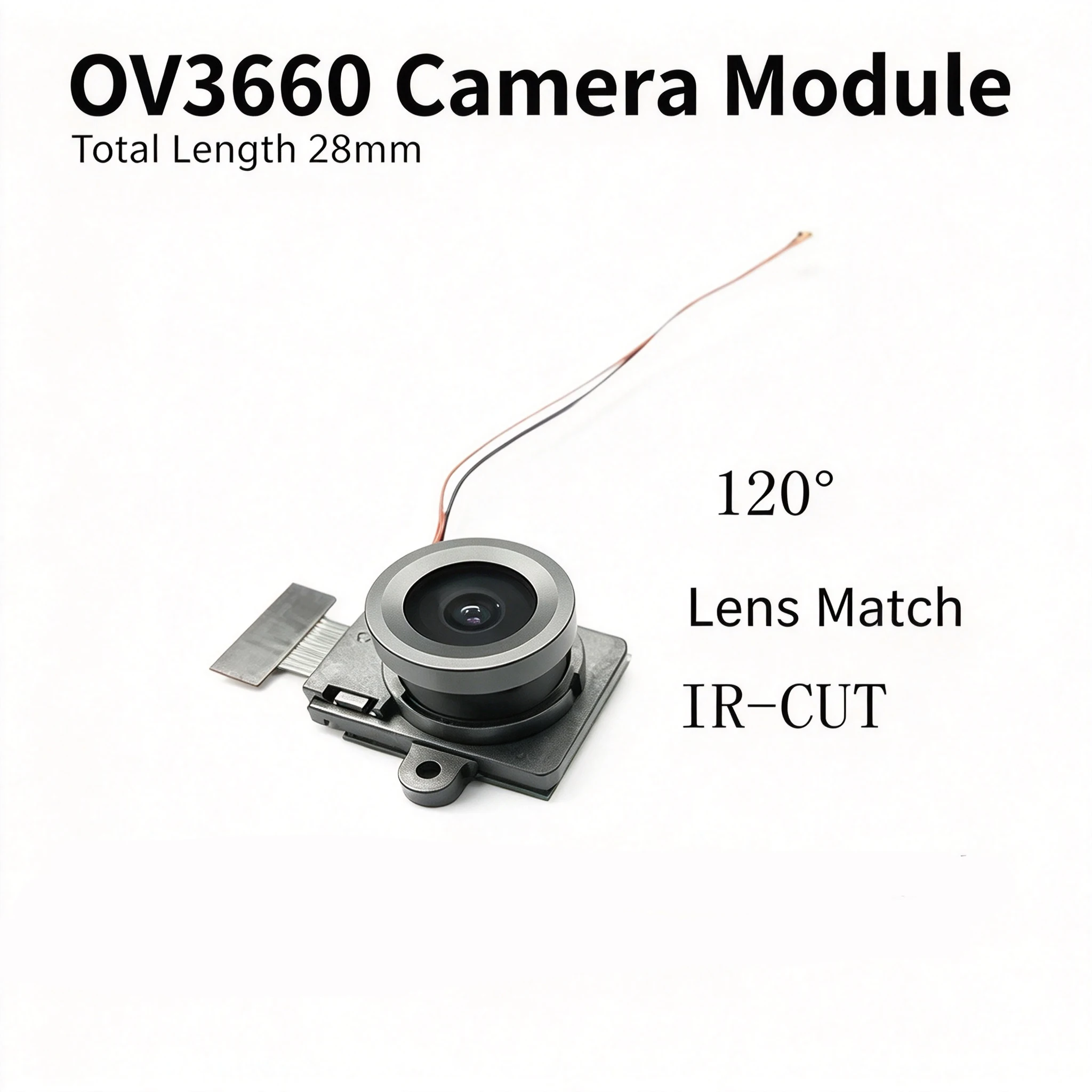 OV3660 3MP Night Vision Camera IR-CUT for ESP32 K210 STM32 20mm Ears Camera Modules