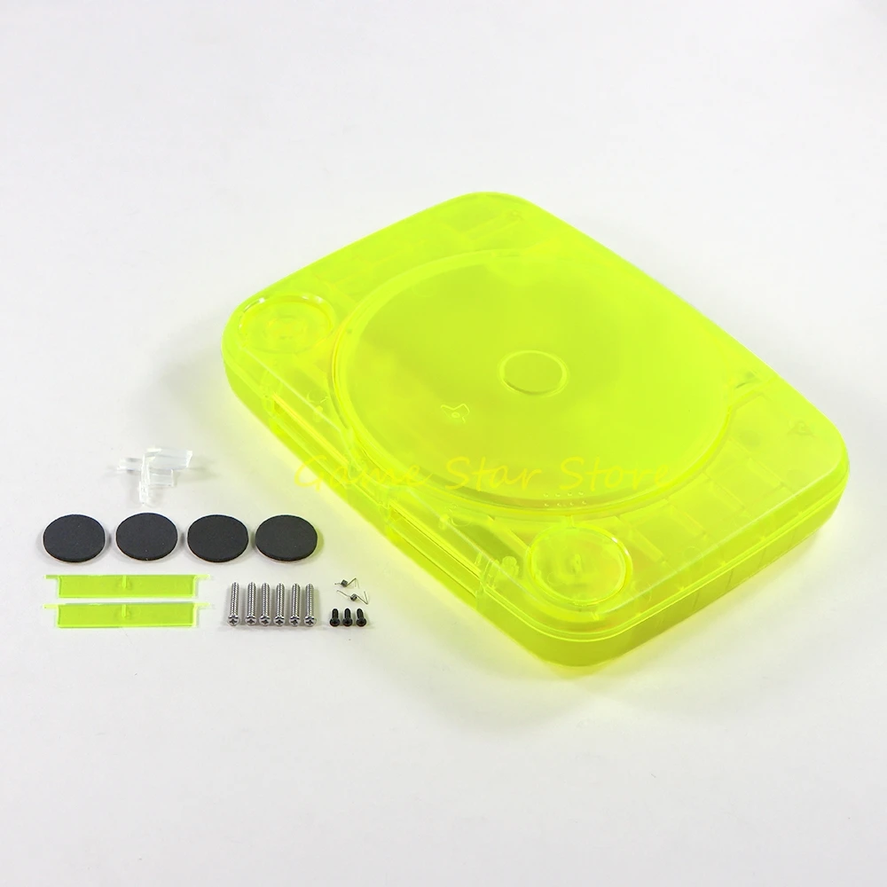 1set For PS1 Housing Shell Transparent Case with Buttons For PlayStation 1 PS One Console Replacement Parts