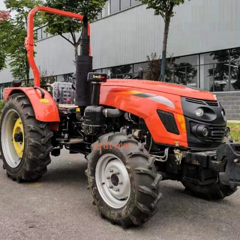 Cheap price：High quality agricultural diesel 70 hp tractor agricol farming tractor 50hp 4wd garden use with front end loader