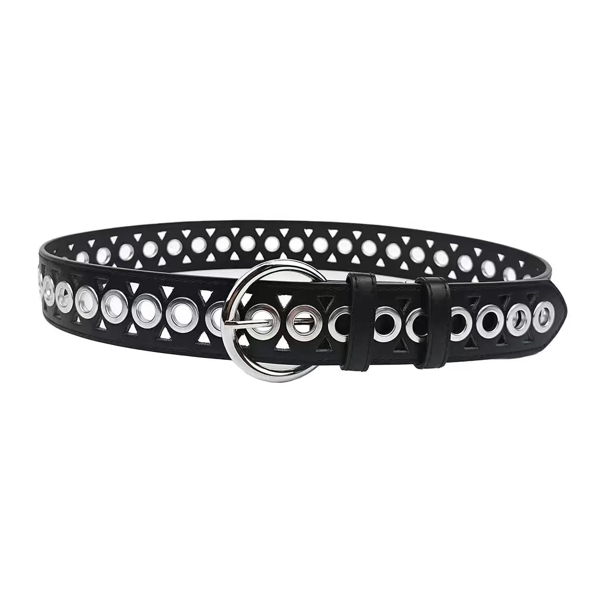 ผู้หญิง Vintage Hollow Out PU หนัง Cummerbunds หญิงชุดรัดตัวเข็มขัดตกแต่งเข็มขัดกว้าง TB1023