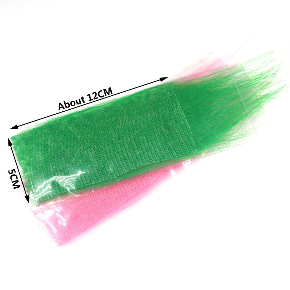 Wifreo 12 opakowań Mix kolorów Długie włókno do wiązania much Craft Fur Streamer Bait Fish Fly Tying Material Furable Soft Synthetic Fiber — zdjęcie 4