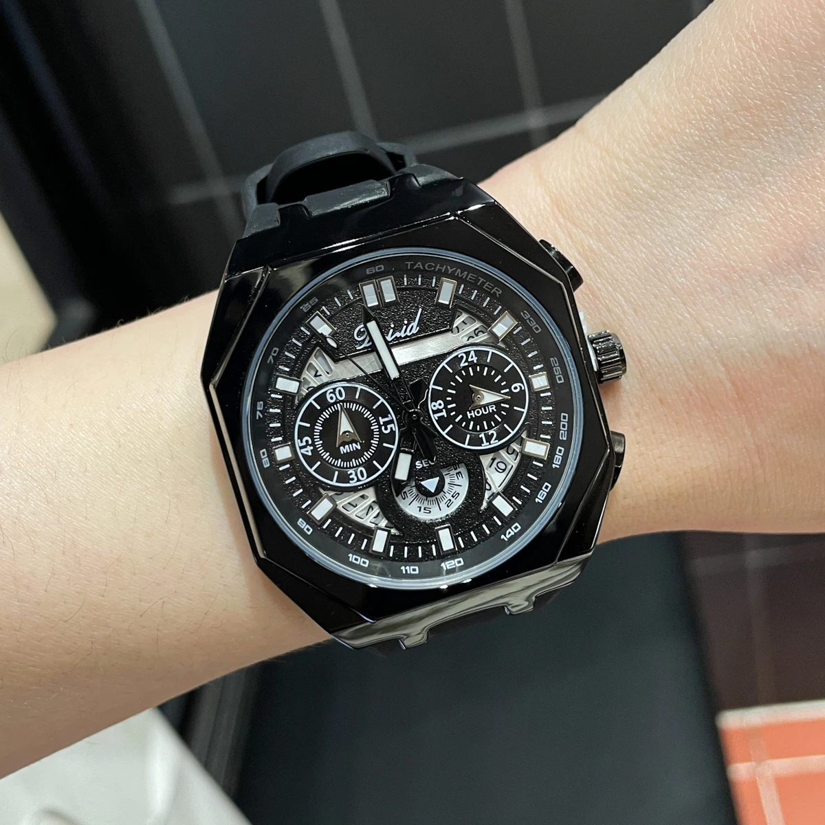 

CILOA large dial multifunctional watch men's brand genuine sports men's high-end men's 2025 new waterproof quartz watch