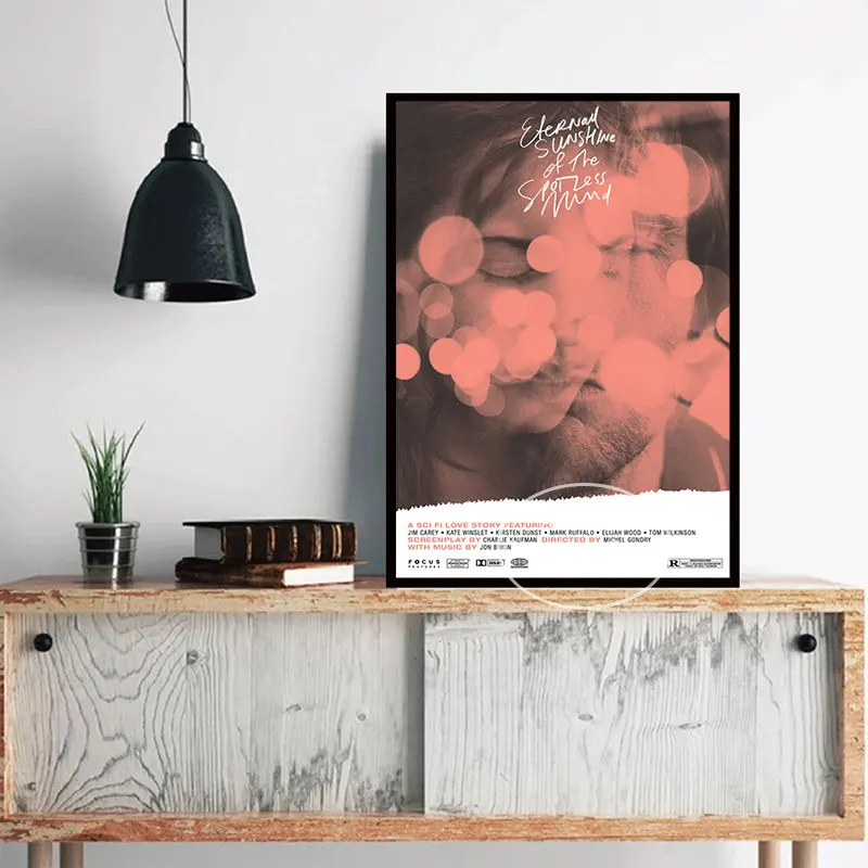 Jim Carrey Eternal Sunshine of The Spotless Mind Movie Poster Prints Canvas Art Wall Pictures for Bar Cafe Room Home Decor Gift