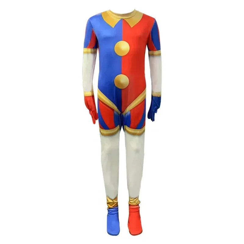 Disfraz de circo Digital para niños, disfraz de Pomni Caine Ragatha Jax, juego divertido, mono de Halloween, disfraz de fiesta de cumpleaños Canival para adultos