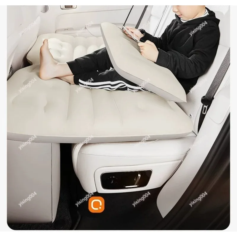 Car Inflatable Sleeping Pad Rear Seat Air Bed for Sedan  Road Trip Use