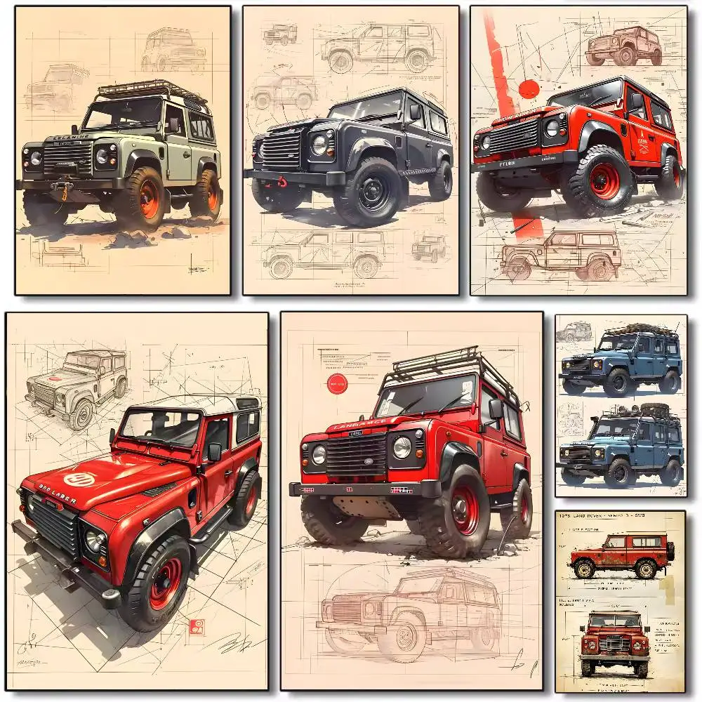 1pc Camel Trophy D-DefenderS Poster Art canvas HD aesthetic Printing Paper Wall Art for Living Room Bar fashion Home Decor
