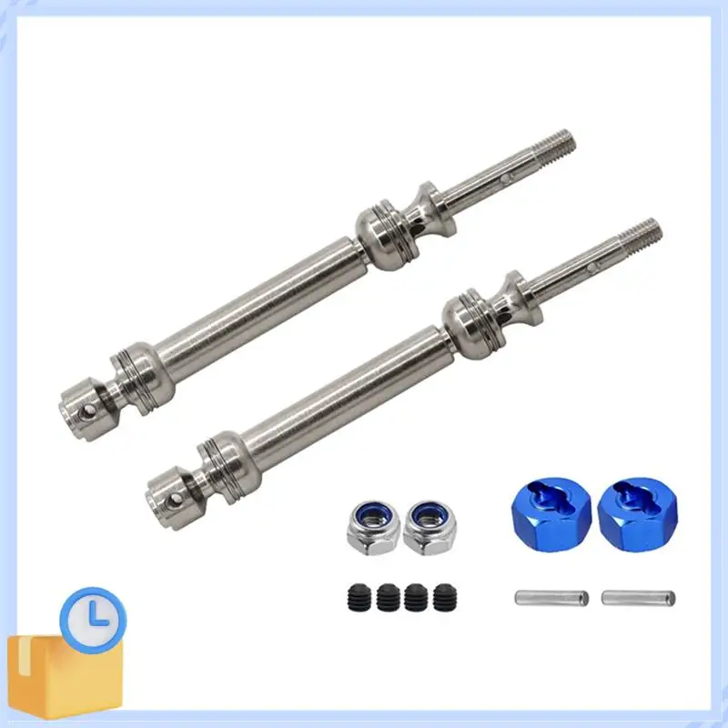 

Popular For Traxxas 1/10 Slash 4X4 Huanqi 727 Mountain Rat Metal Front And Rear Drive Shaft Spline CVD Replacement Parts Silver
