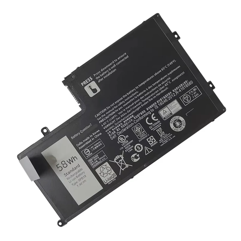 

Аккумулятор для ноутбука OPD19 58DP4 86JK8 TRHFF 1V2F6 01V2F для Inspiron 14 15 14-5447 15-5547 3450 3550 5448 5545 5547 5445 7,4 В/58 Втч