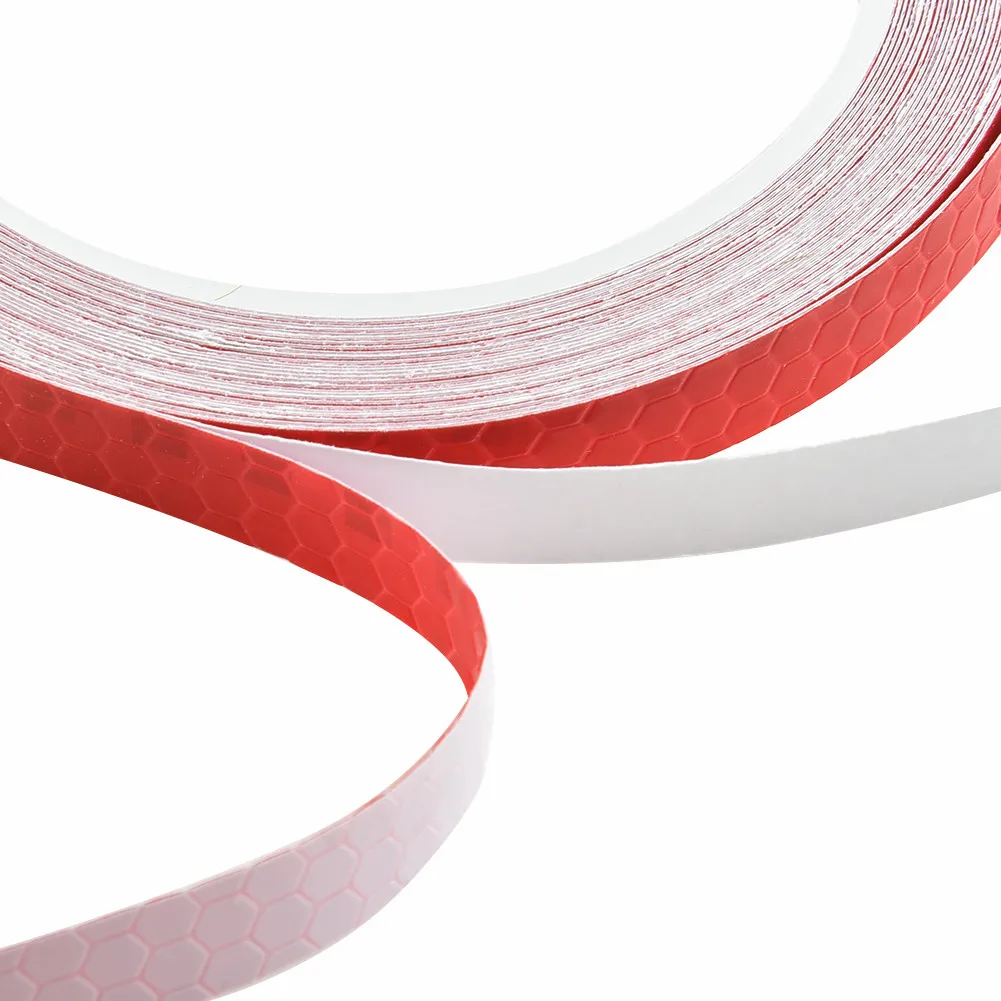 Red Reflective Stickers Strips Useful Vinyl Glow Strip Neon Tape Parts Accessories Car DIY Decals High Quality