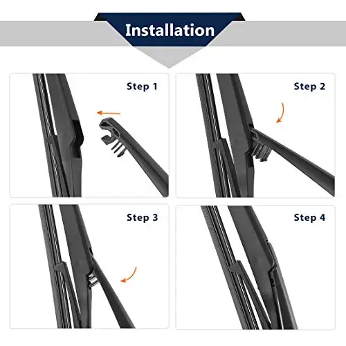 

310mm 12 Inch Black Rear Wiper Blade And Arm Assembly For Toyota Vitz Yaris YR Models 2010–2015
