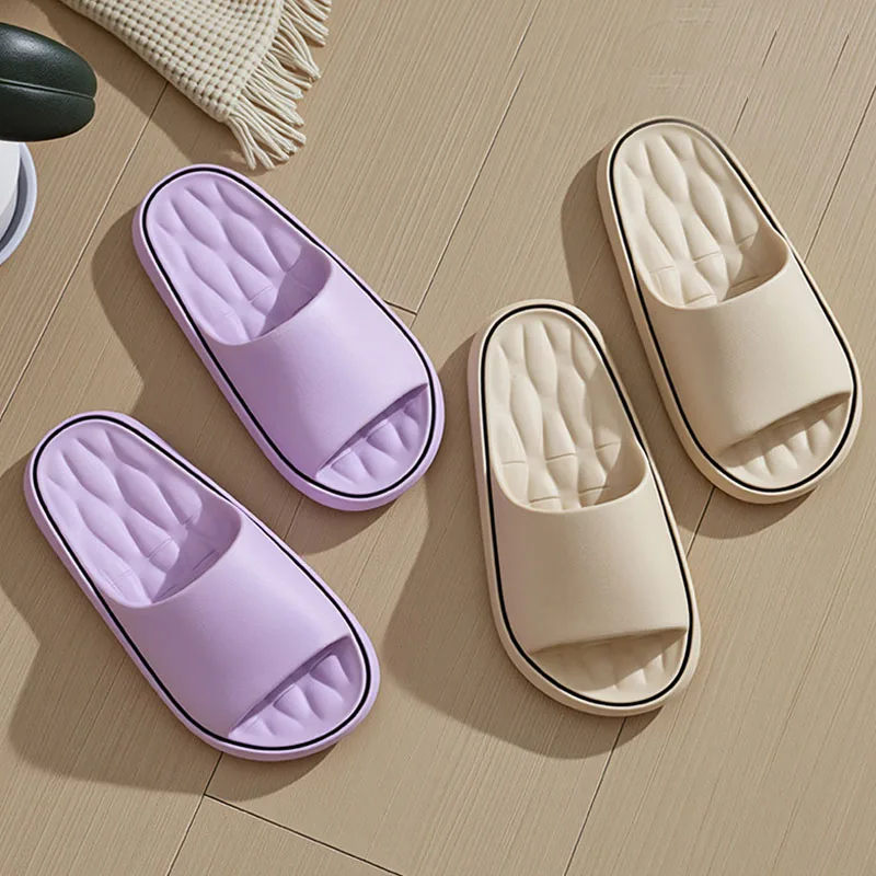 

Women Light Soft Slippers Simple EVA Beach Shoes Outdoor Students Woman Non-Slip Comfortable Slides Indoor House Shower