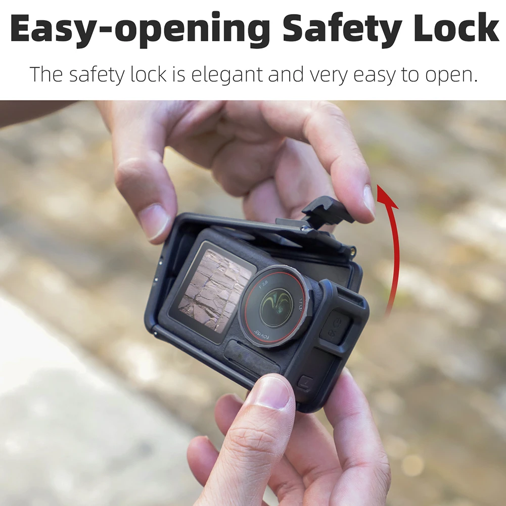 Funda protectora con marco protector de jaula de cámara parasol para DJI Action 5 Pro Action 4 Action 3