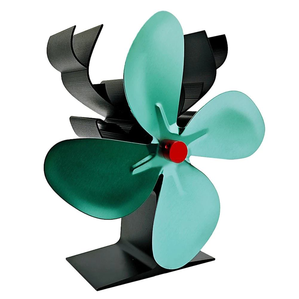 Heat Circulation Christmas Reindeer Fan Festive Decoration Green Fan Blades 4-Blade Design Automatic Operation