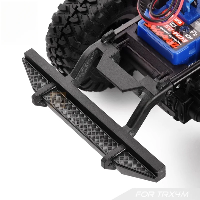 Symulowany tylny drążek ze stali nierdzewnej Antypoślizgowa blacha dekoracyjna Akcesoria do samochodów gąsienicowych 1/18 RC Traxxas TRX4M Defender Parts