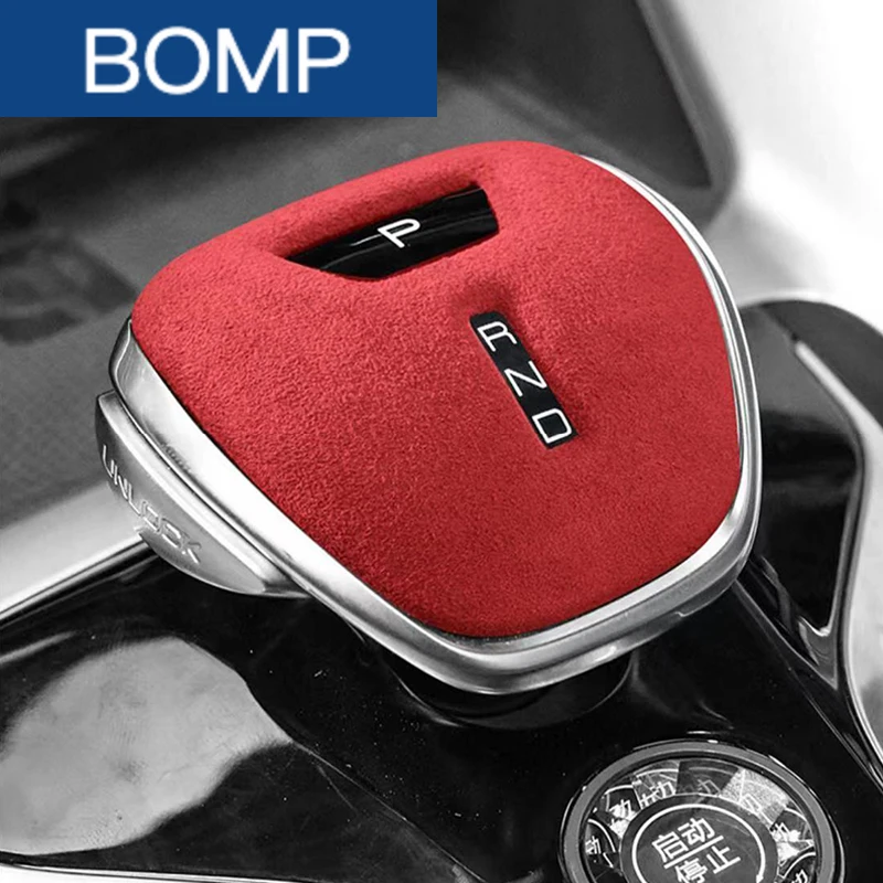 يصلح ل BYD Tang EV DMI DMP 2021 2022 2023 2024 تصفيف السيارة الجلد المدبوغ والعتاد التحول الياقات فرملة اليد غطاء تعديل السيارات