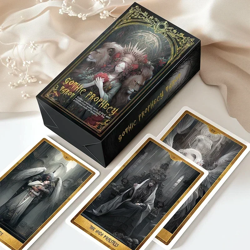 Genuine Professional Gothic Seer Tarot Cards English French Spanish Russian Divination Deck Oracle 78 Beginners High Quality