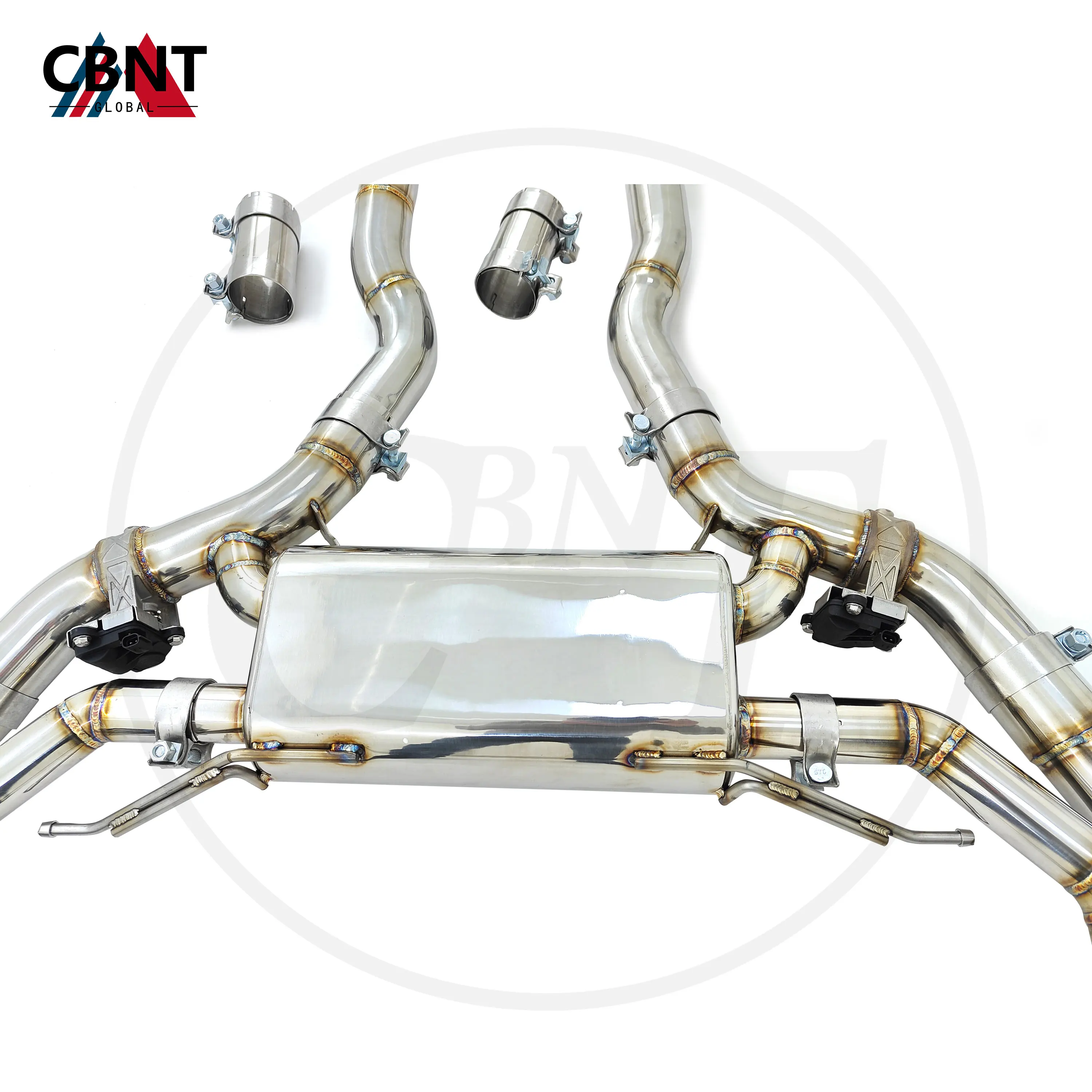 CBNT for BMW X3M F97 X4M F98 S58 3.0T Exhaust System Axle-back with Valve Muffler 304 Stainless Steel Performance Exhaust-pipe