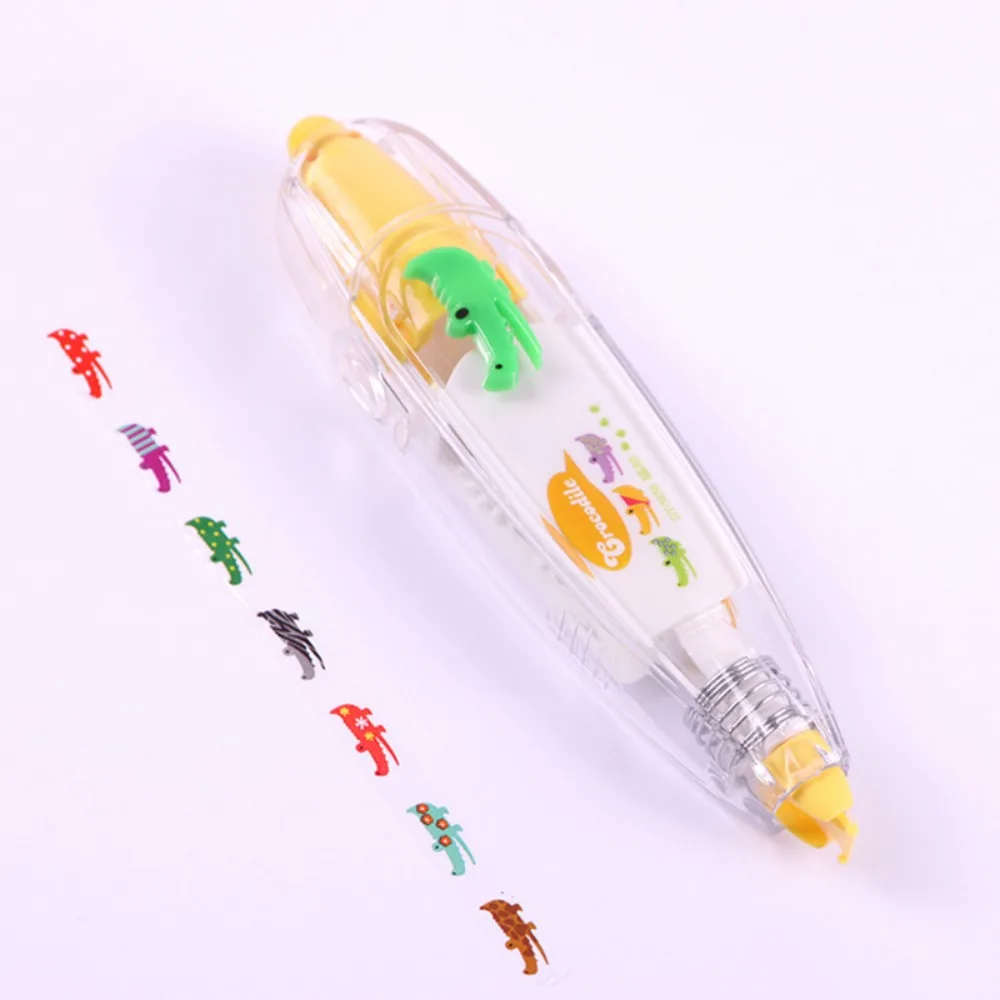 Cute Kawaii Decorative  Correction Tape 6mm*4M Kawaii Animals Cat Dog Owl Crocodile Flower Diary Stationery School Supply image 4
