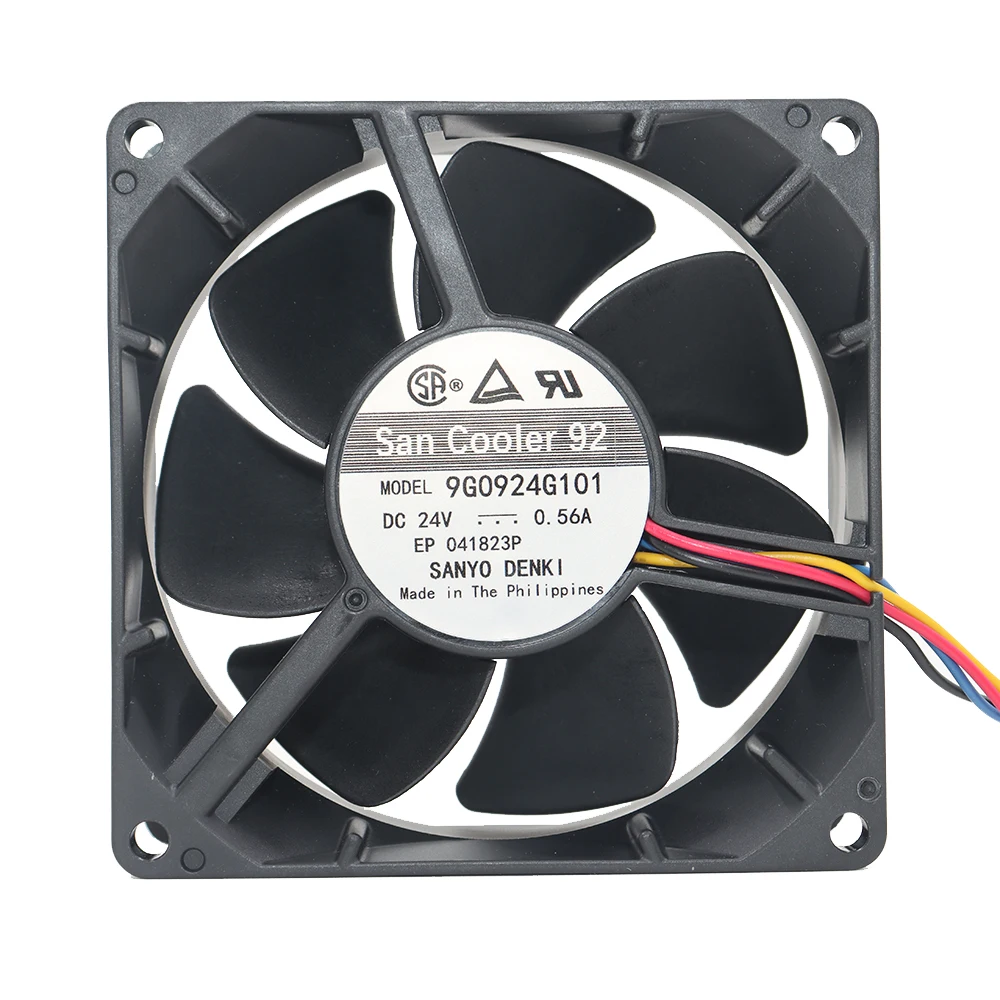 9G0924G101 New Original Sanyo 9038 24V 0.55A 3-wire Variable Frequency Drive Industrial Control PC Cooling Fan