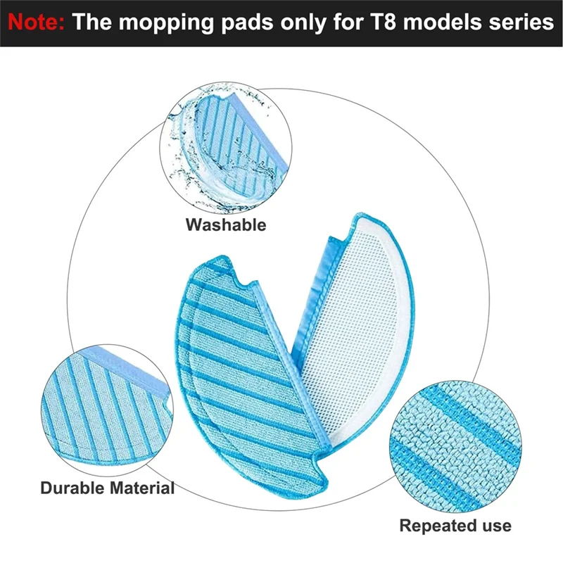 AT28-Accessories For Ecovacs Deebot N8/N8+/N8 Pro/N8 Pro+/T8/T8+/T8/T9/T9+/OZMO 950/920Main Brush Filters Side Brushes