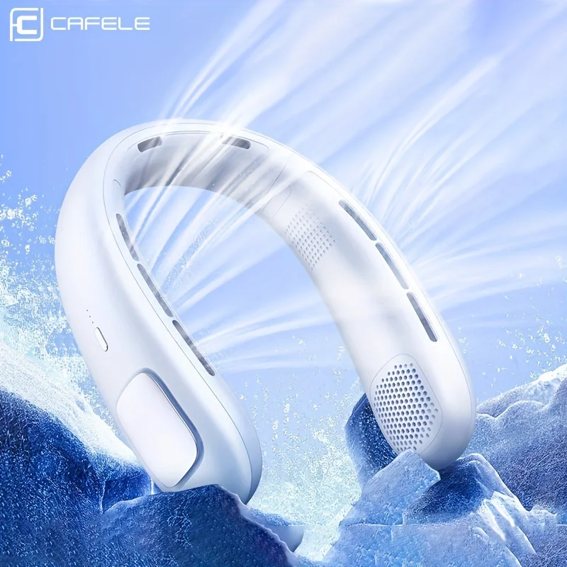 

CAFELE Подвесной шейный вентилятор Портативный перезаряжаемый воздухоохладитель 1800 мАч 360 ° Электрический вентилятор объемного выдувания для домашнего офиса на открытом воздухе