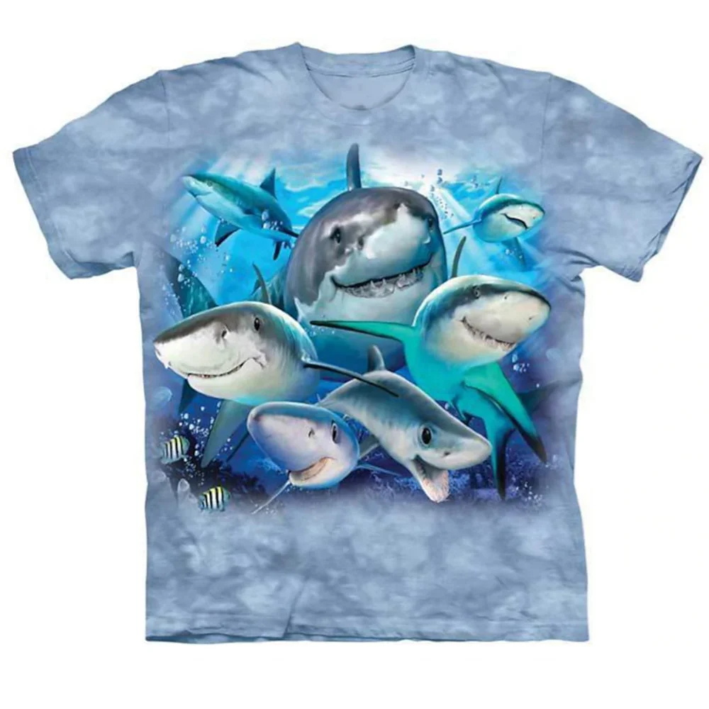 Retro Animal Shark 3d Printed Boys Girls Casual T-Shirts Shark Funny T Shirt Kids Children Birthday Gift Tshirts Baby Clothes