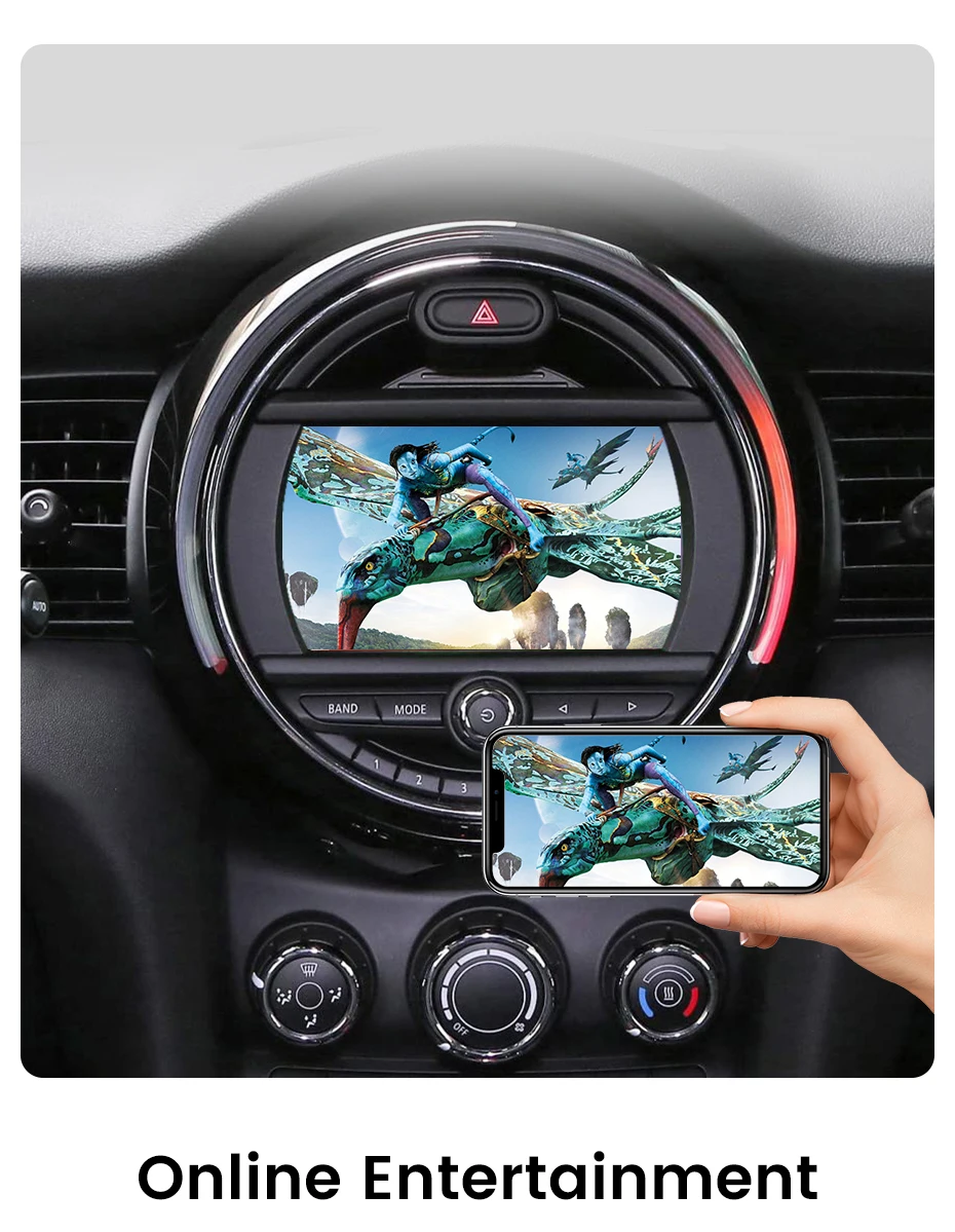 Junsun Wireless CarPlay Android Auto für BMW Mini R55 R56 R57 R58 R59 R60 R61 F54 F55 F56 F57 Cooper Airplay Mirror Link Modul – Detail 4