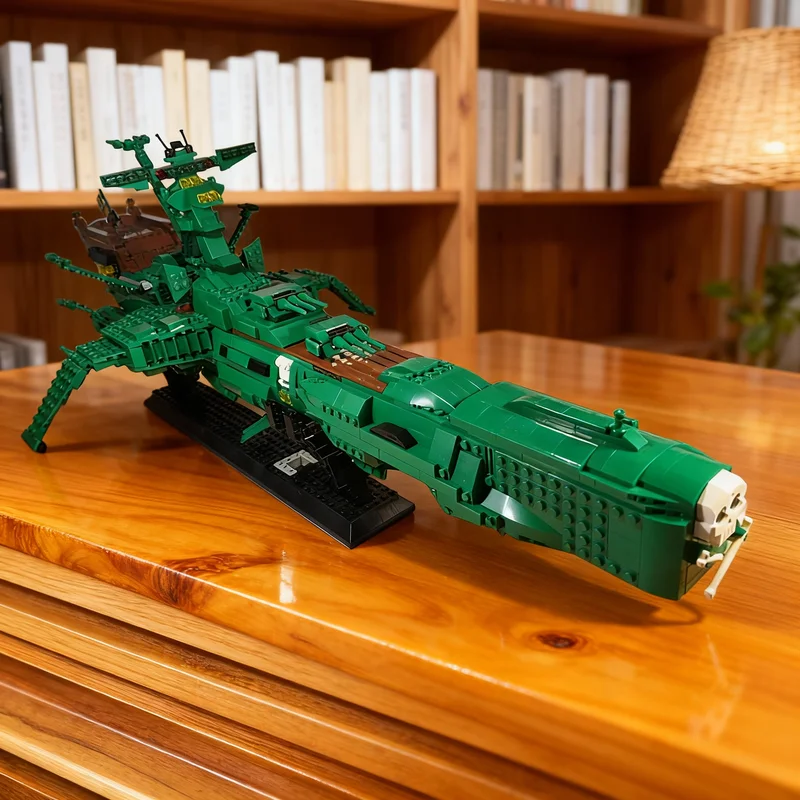 2247pcs MOC Arcadia Captain Harlock Atlantis Albator Space Model Building Blocks Tabletop Decor, Home Decor For Son Holiday Gift