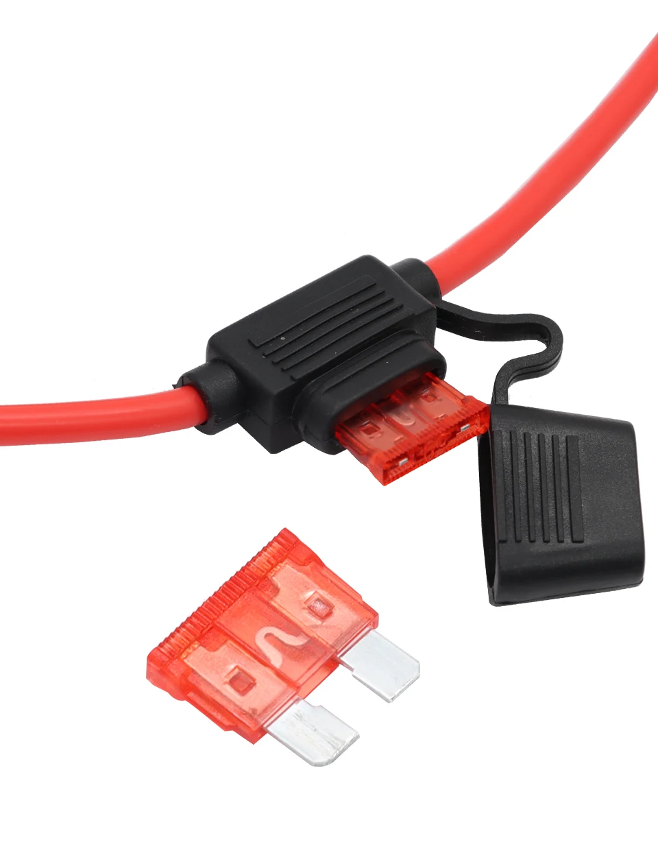 OMCH 1 Stück 50 Ampere 30 cm 10 AWG Stecker-Verlängerungskabel für Verbindungskabel mit 50 A Sicherung für elektrische Geräte – Detail 7