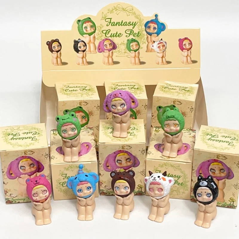 3 大富豪かわいい夢見る座り姿勢シリーズブラインドボックスミニフィギュア装飾品人形クリスマス誕生日ギフトミニフィギュア