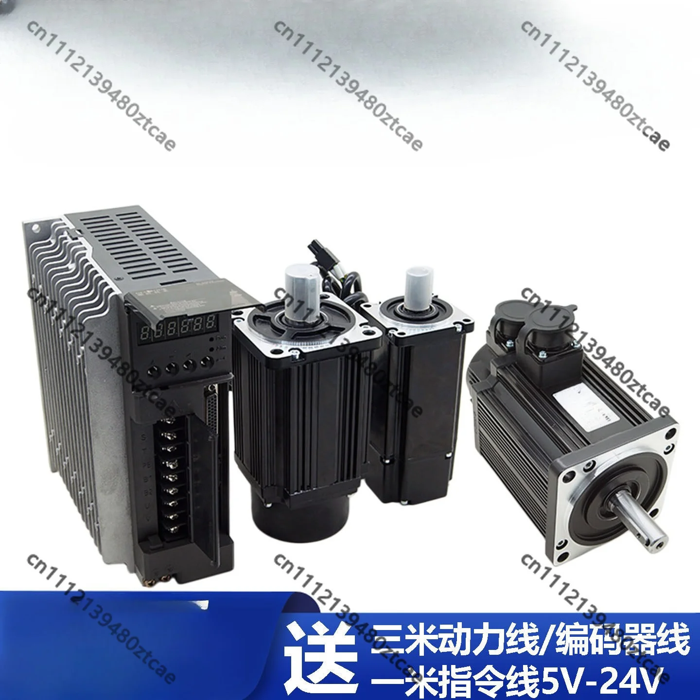 60/80/110/130 Flange Optical Incremental AC Servo Kit 750W 1.8KW 2.6KW High Precision Servo Motor & Driver