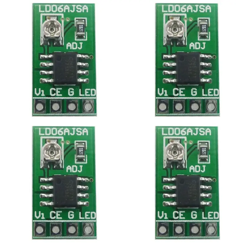 

【DIGITAL GADGET】4X DC 3.3V 3.7V 5V LED Driver 30-1500MA Constant Current Adjustable Module PWM Control Board For USB 18650 Li-Io