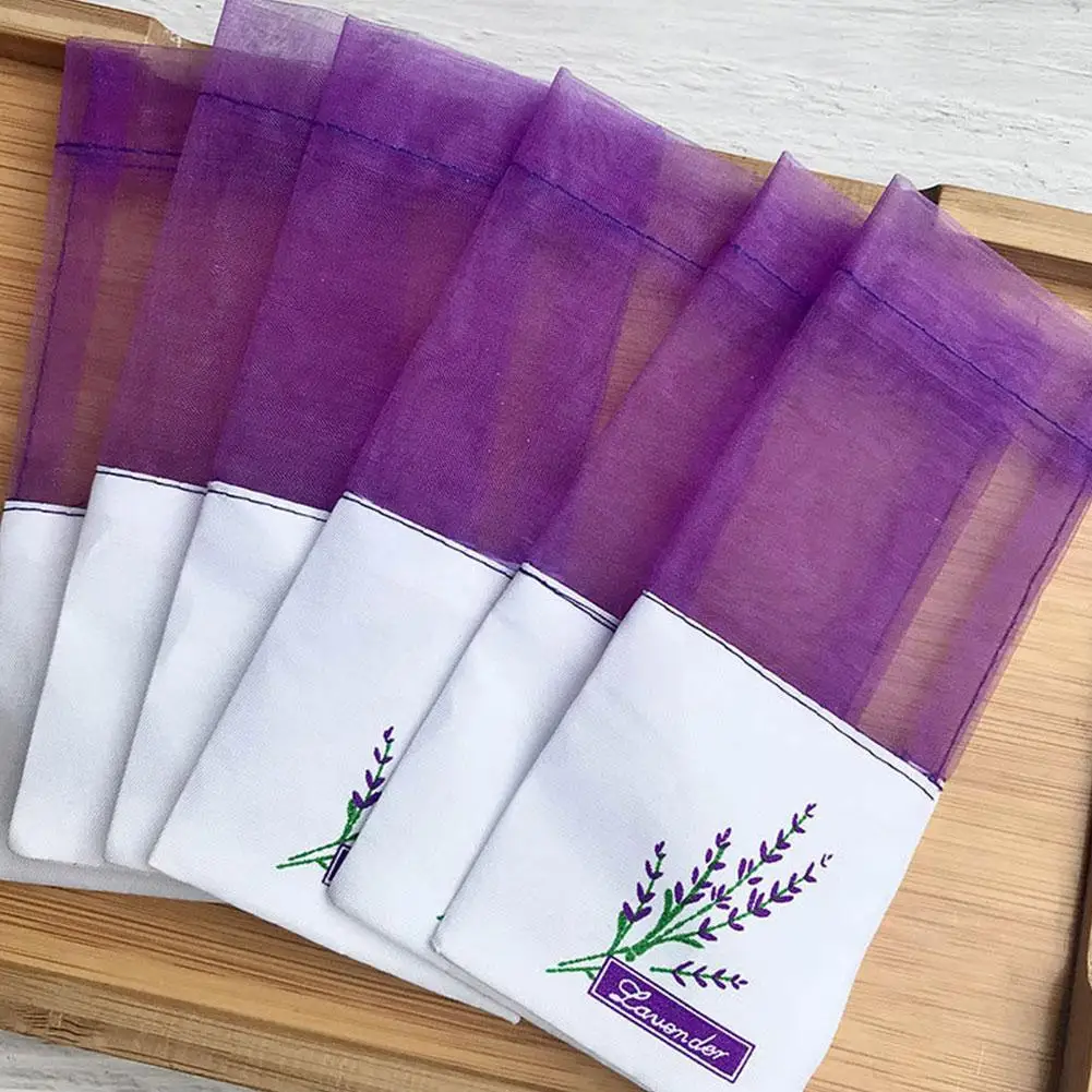 20PCS Fragrance Bags For Dry Flowers Storage Fragrance Lavender Sachet Bag For Relaxing Sleeping Organizer Bag