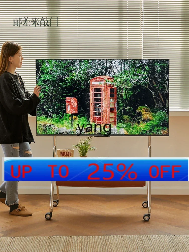 yjq TV mobile bracket several retro floor removable TV rack cabinet