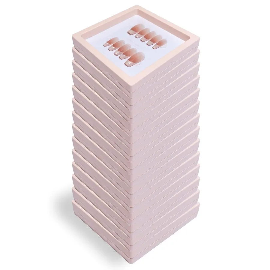 

Упаковочная коробка для ногтей, 3D-органайзер для хранения ногтей и набор держателей для дисплея для салона и домашнего использования, компактный 4,3x4,3x0,8 дюйма De