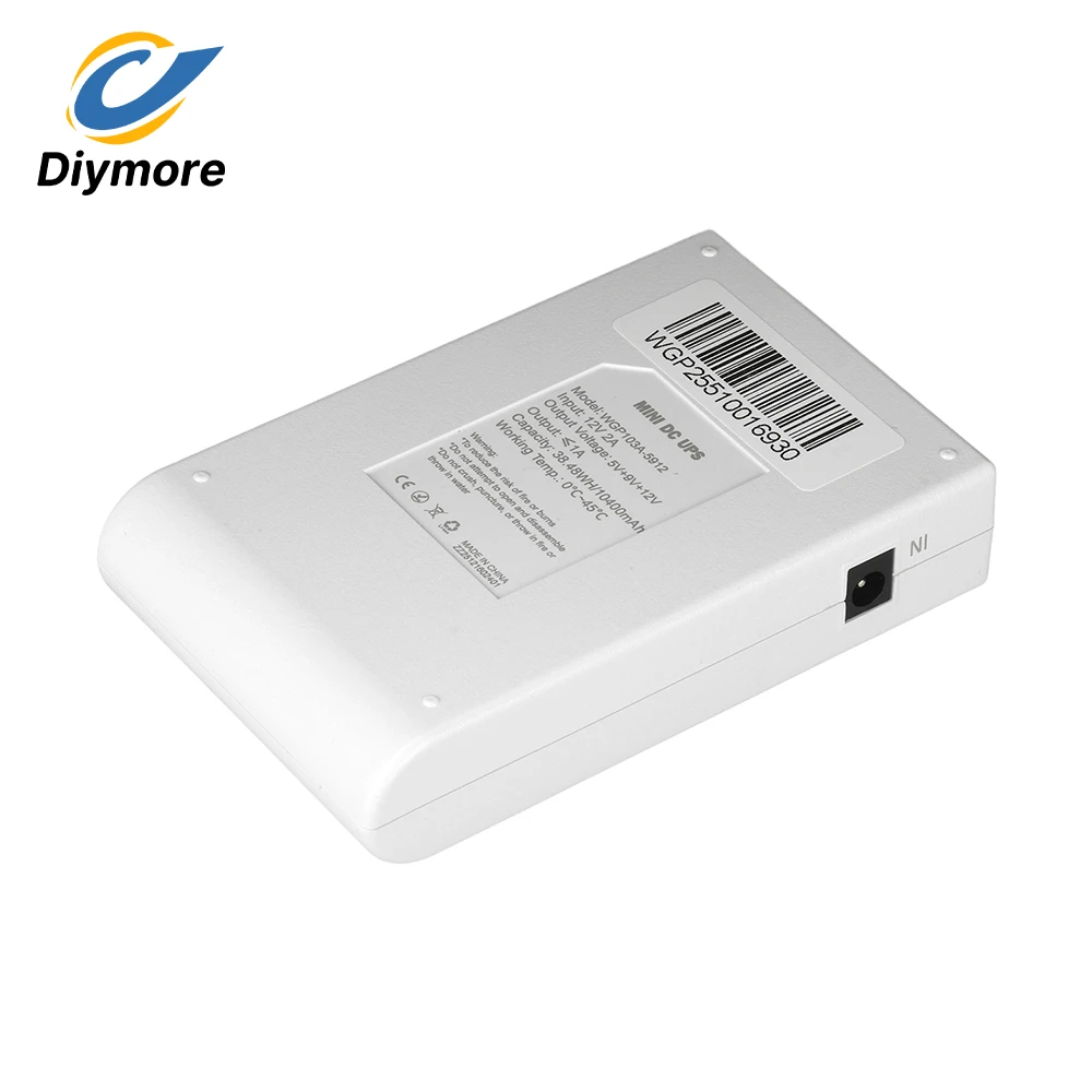 DC UPS Battery Backup Power Supply 5V 9V 12V Uninterruptible Power Supply 10400mAh Backup Battery for Router Wifi Modem Switch