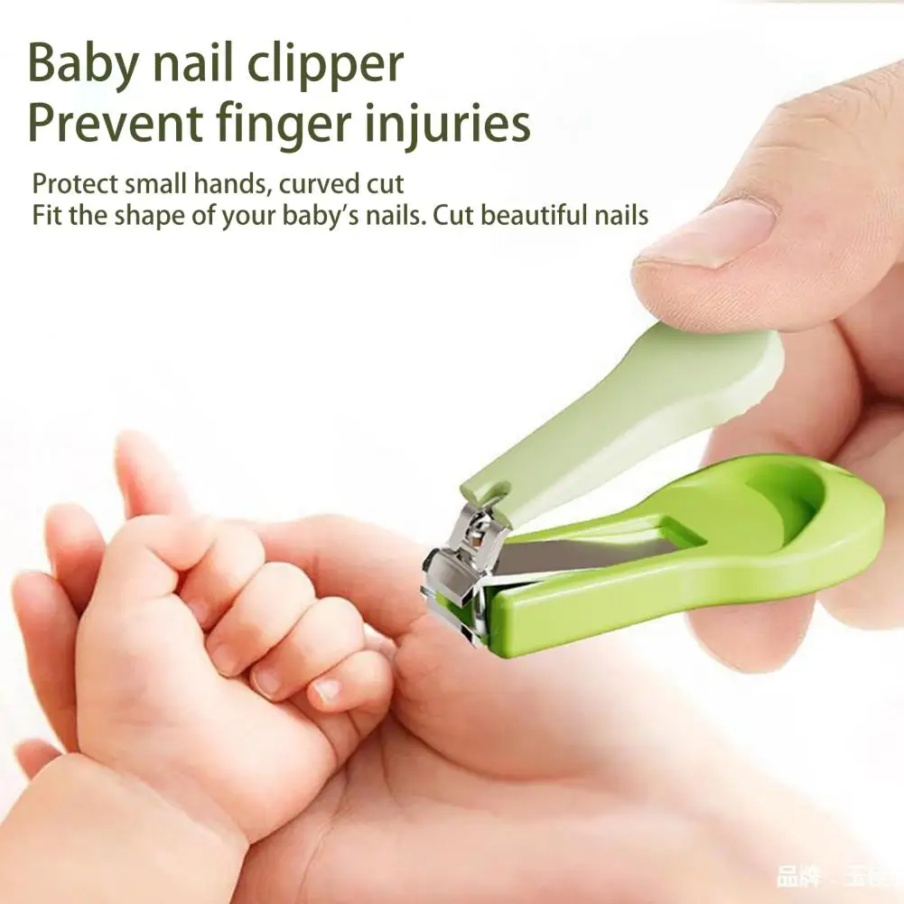 Round Nose Baby Nail Trimming Kit Baby Nail Clippers Baby Nail Kit Set with Clipper Scissor File Tweezer for Newborns for Infant