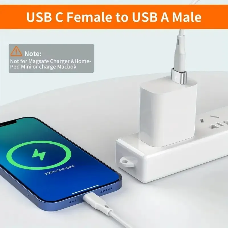 5 szt. Adapterów OTG USB na USB C Trwała metalowa konstrukcja Uniwersalna kompatybilność Zawiera iPhone iPad Samsung S23 IWatch AirPods