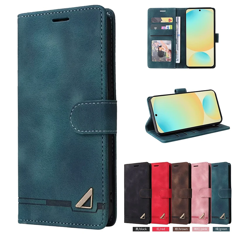 Wallet Flip Leather Luxury Case For iPhone 16 ProMax 15 Plus 14 Pro 13 MINI 12 11 X XR XS Max 7 8 Plus Quakeproof Cover