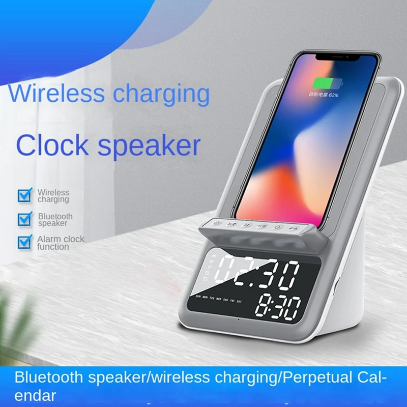 1Set Bracket Fast Charge Charger Bluetooth 5.0 Audio Multifunctional Wireless Charger Plastic