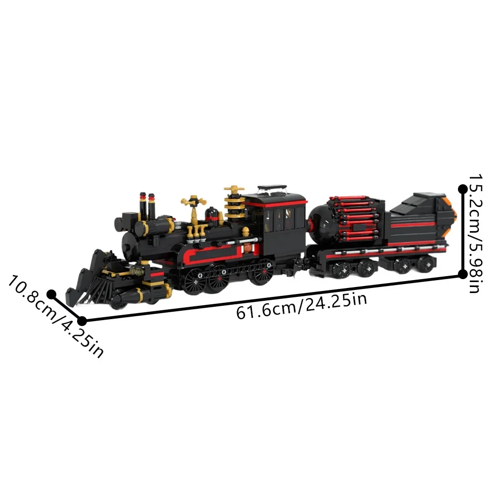 Gobricks MOC retour futur Jules Verne Train du temps bloc de construction modèle Train cuit à la vapeur Machine de voyage briques assemblage jouets cadeaux