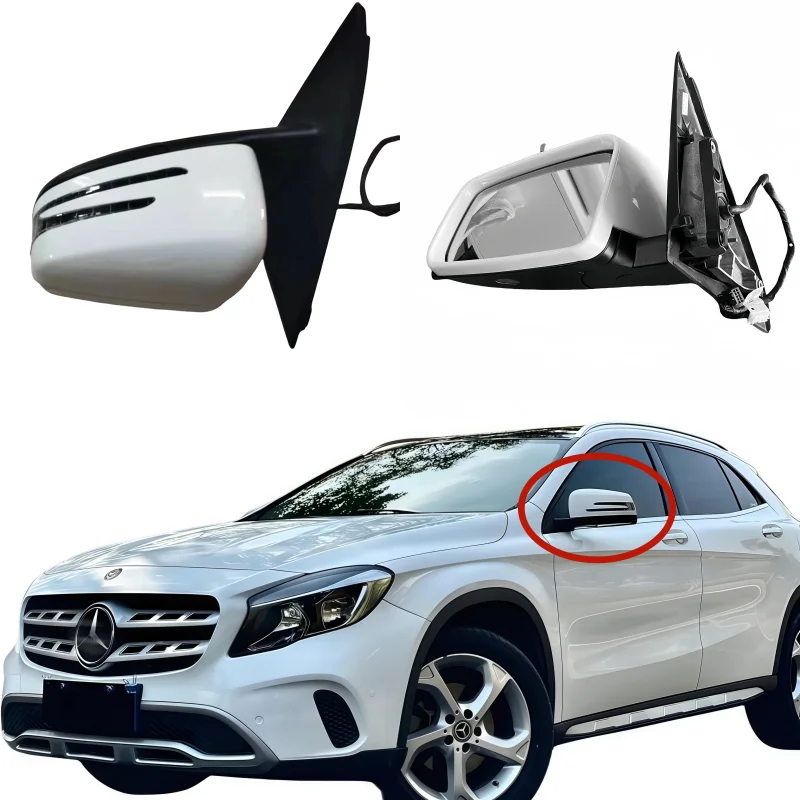 

For Mercedes-Benz X156 GLA180/GLA200/GLA250/GLA45 2014-2017 Left Right Auto Power Rear View Mirror Side Door Mirror Assembly