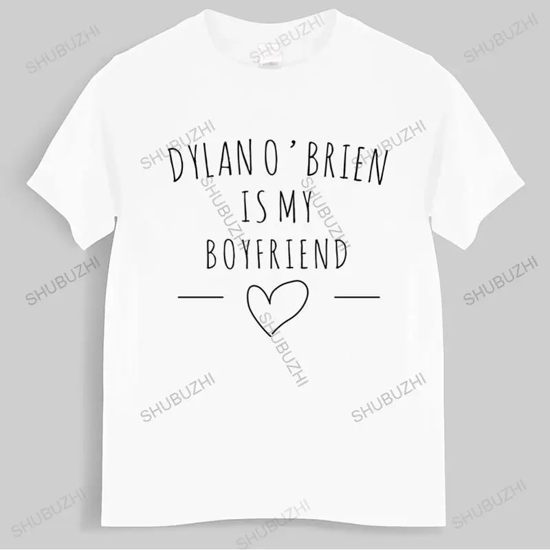 Tshirt men cotton tops Dylan OBrien Is My Boyfriend Stiles Stilinski Black men t shirt euro size