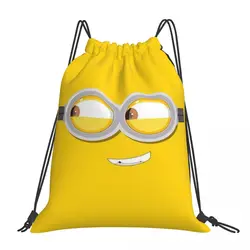 Nome personalizzato impermeabile all'aperto spiaggia nuoto sport coulisse zaino Minions Organizer palestra Storage Bag