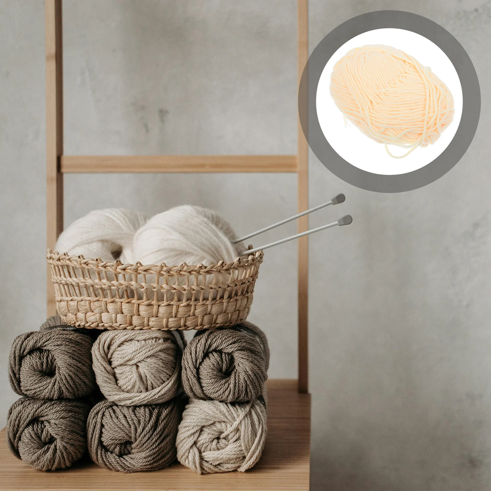 

Cotton Yarn 50g Milk Fiber Soft Warm Knit Crochet Accessories Handmade Gifts for Christmas Beige Yellow Milk Cotton Yarn